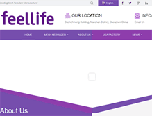 Tablet Screenshot of feellife.com